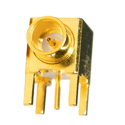 MCX - Right Angle Jack PCB w/Solder Through Hole (75 Ohm)